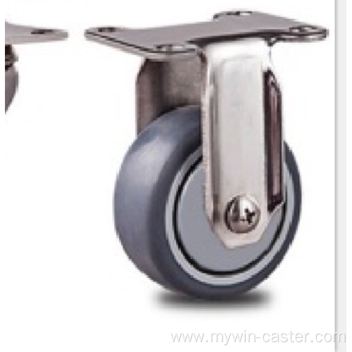 1.5 inch Stainless steel bracket PT light duty casters without brakes